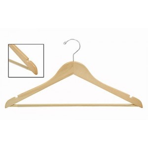 Space Saver Smart Suit Hanger w/ Vinyl Covered Pant Bar