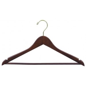 Space Saver Smart Walnut Suit Hanger