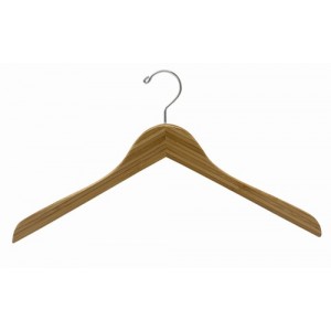 Earth Friendly Dark Bamboo Space Saver Smart Hanger