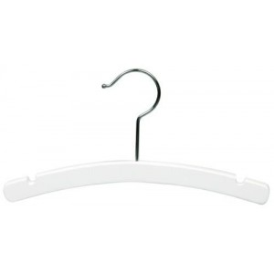 10" White Wooden Baby Hanger