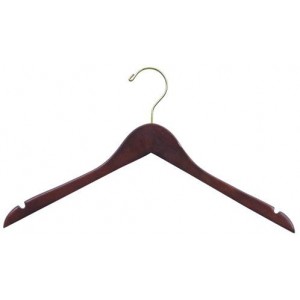 17" Space Saver Walnut Hanger